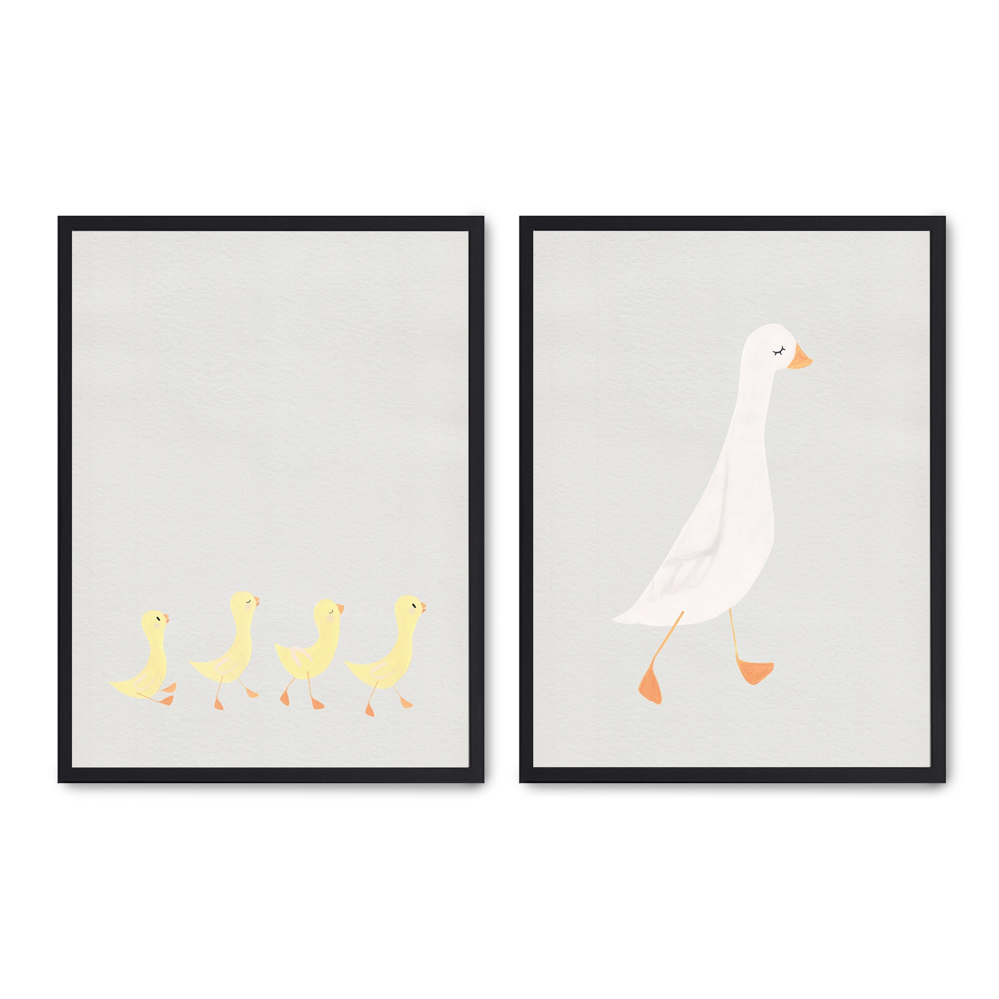 Set compuesto por dos cuadros con marco negro 30x40cm, Póster impreso en papel de calidad premium de 180gr, montado en marco de madera MDF con acabado en color negro, SETS