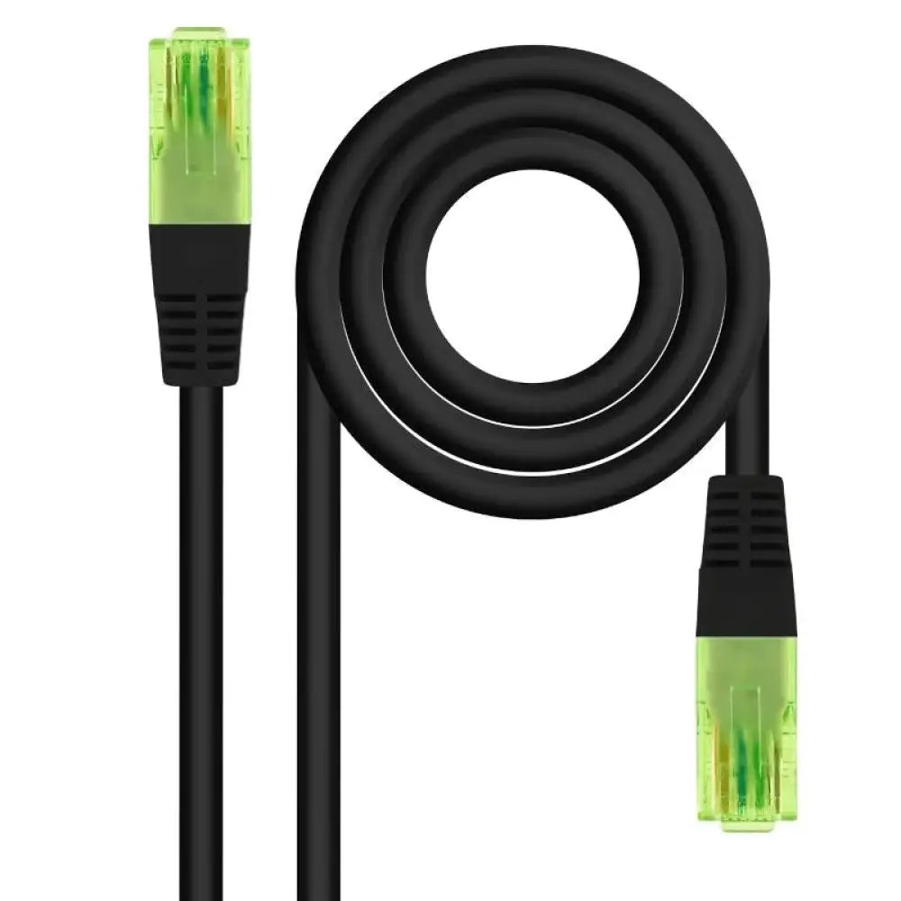 Nanocable - Cable de red Cat6 UTP 1 m negro para conexión estable y transferencias ultrarrápidas en entornos domésticos y profesionales