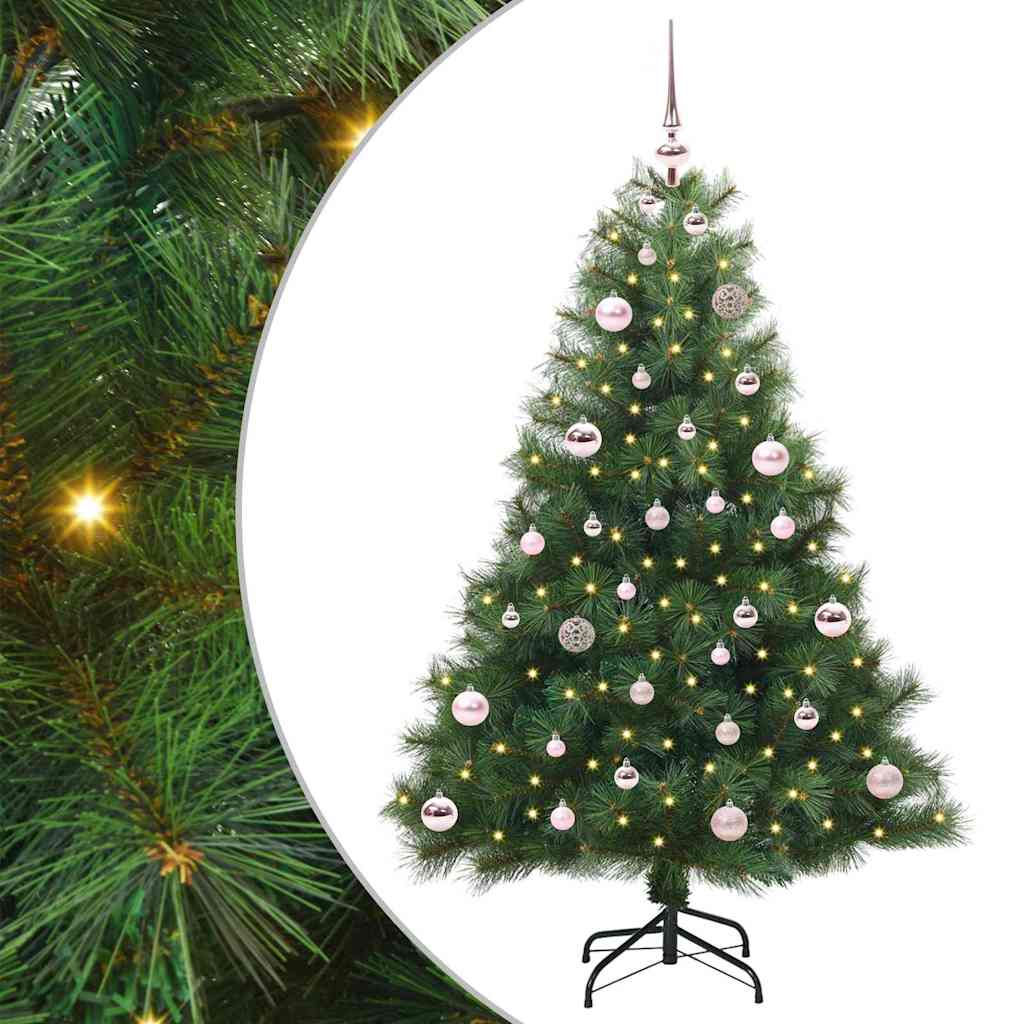vidaXL Árbol de Navidad artificial con 150 LED Verde 150 cm PE y PVC