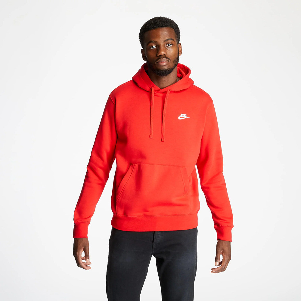 Sudadera Nike Nsw Club Hoodie Po Bb Rojo Hoodie  Bv2654-657