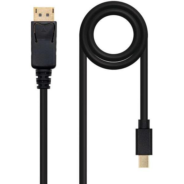 Nanocable cable mini dp macho a displayport macho 2m - color negro