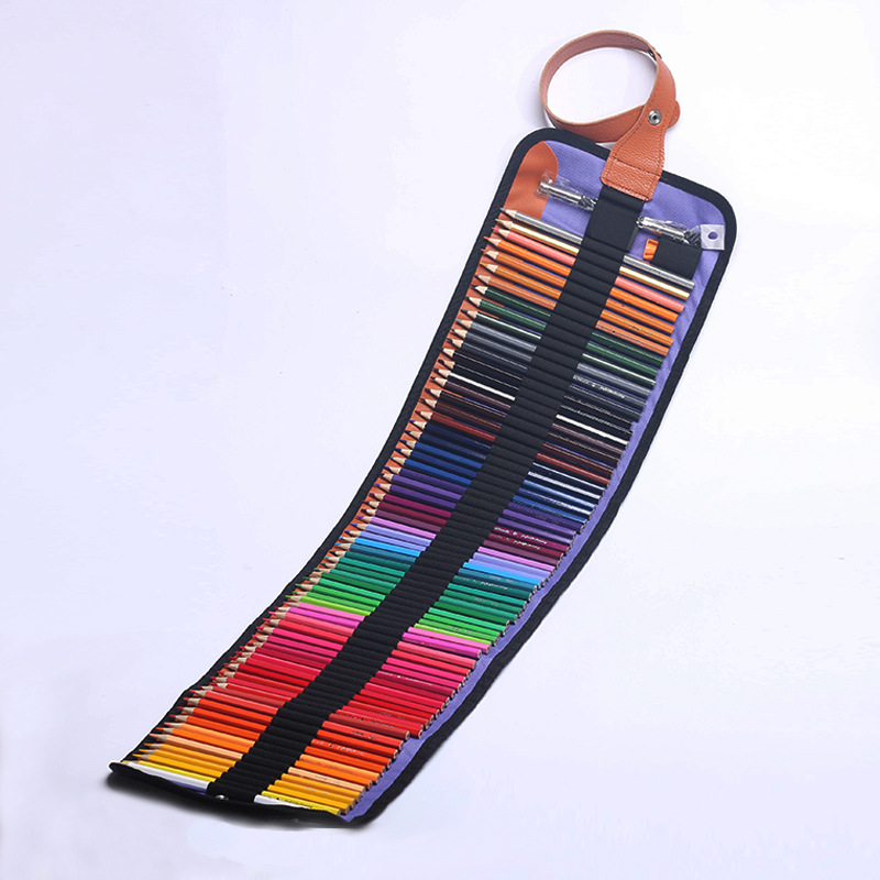OmHom Set De Lápices De Colores Con Estuche De Lona Para Estudiantes Y Adultos Para Dibujar Sketchar Y Manualidades