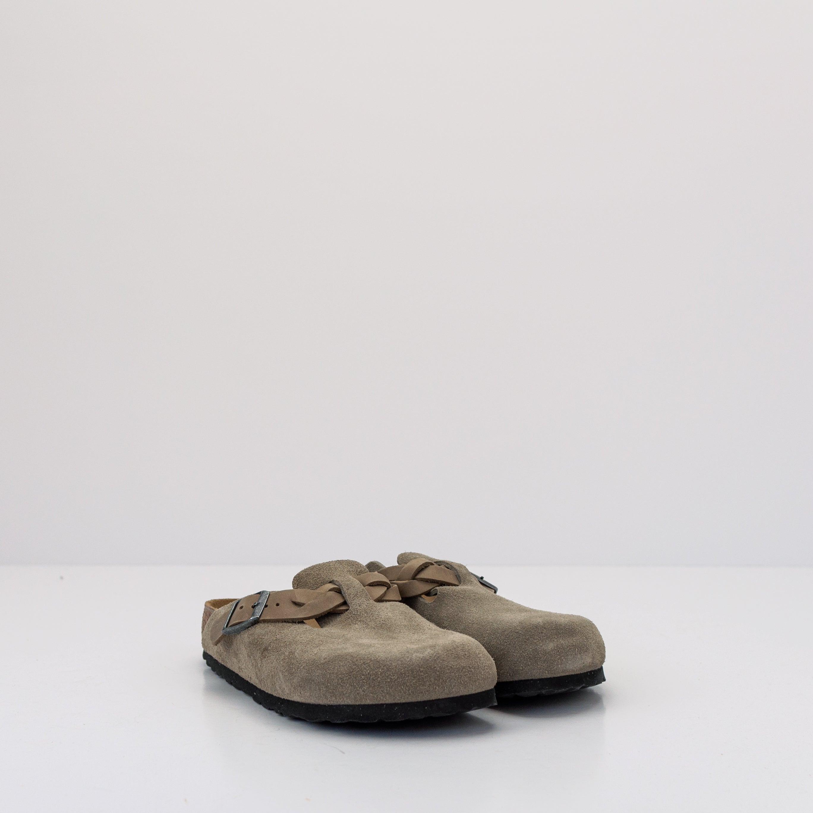 ZUECO - BIRKENSTOCK - BOSTON BRAIDED TAUPE 1026694 BIRKENSTOCK ZUECOS