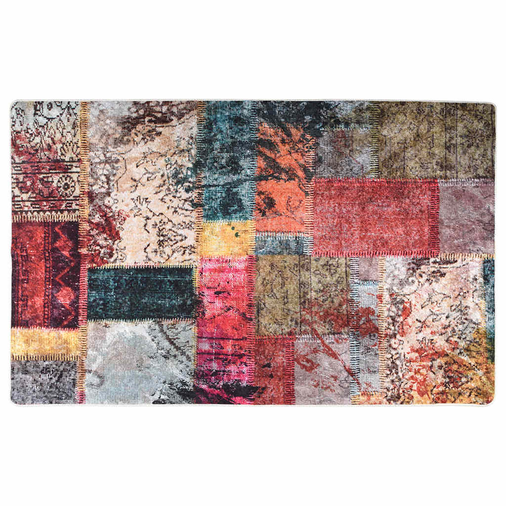 vidaXL Alfombra lavable 160x230 cm Multicolor