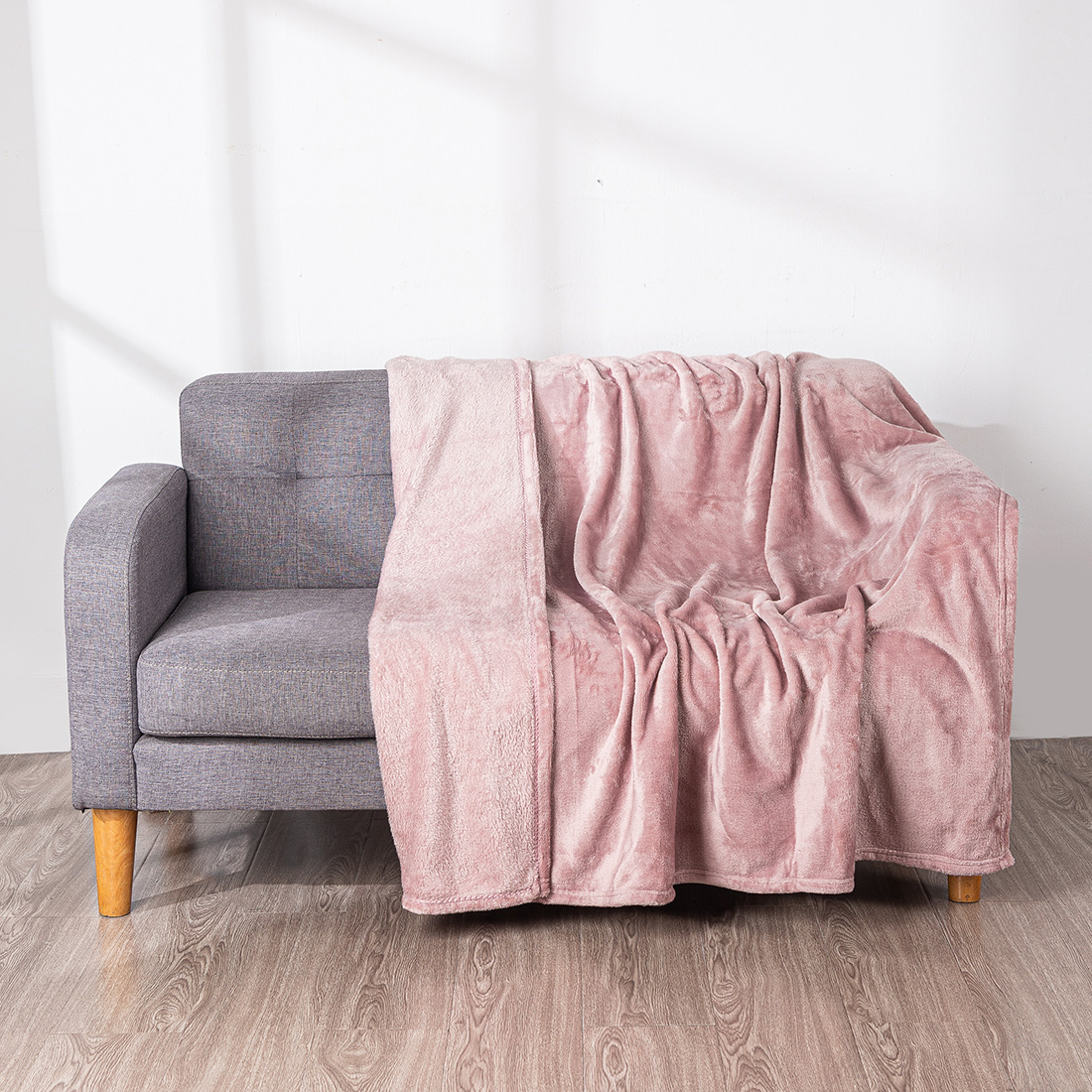 HOMESOL® Manta sedalina para Cama Sofá y Sillón, Manta Polar Lisa de Tacto Suave Super Caliente para Adulto y Niño,Sin Arrugas
