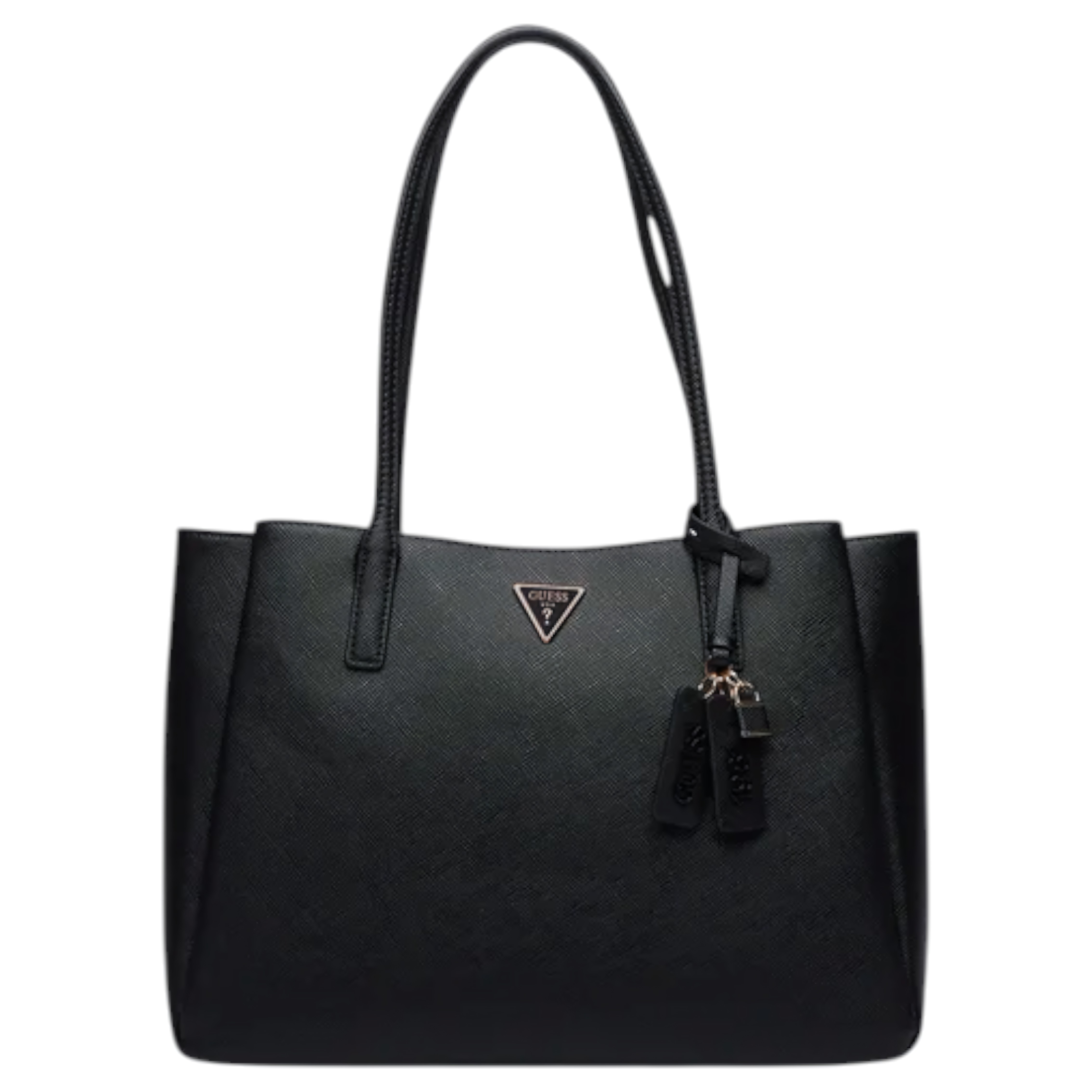 Shopper Donna Guess Noelle Saffiano Leather Black