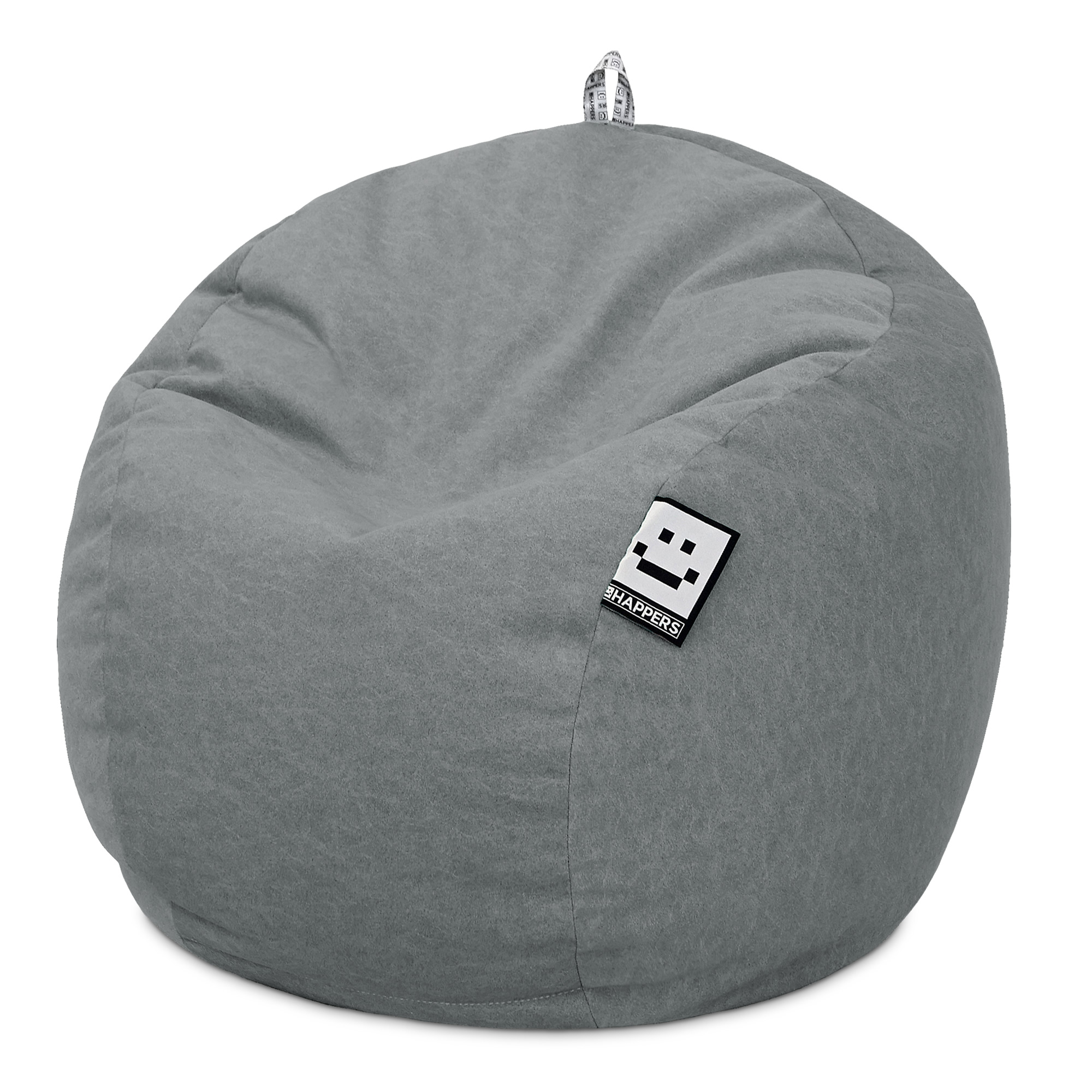 Puff Pelota Terciopelo Vintage Gris HAPPERS - Cómodo, ligero y resistente. Make it Happers®