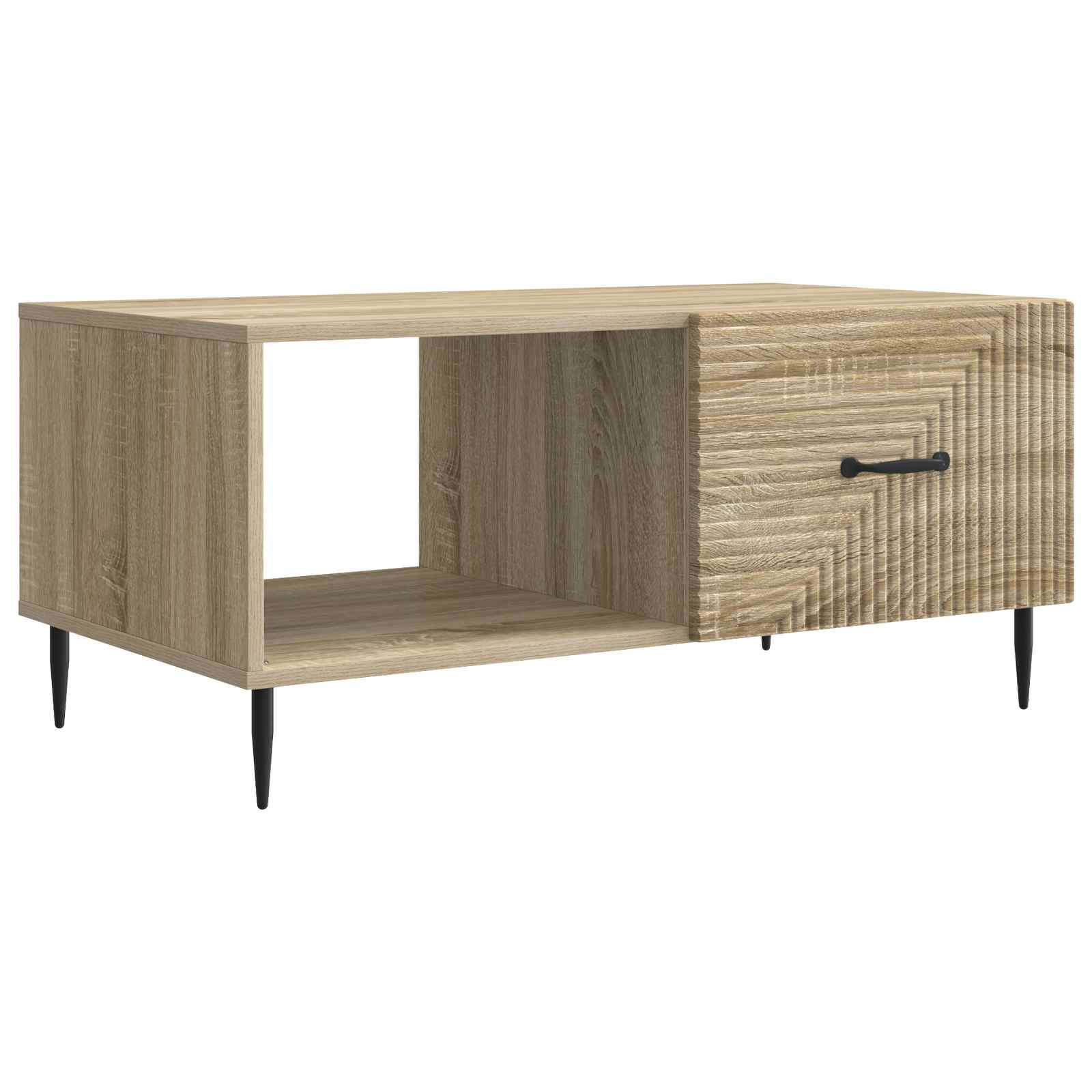 vidaXL Mesa de Café 90 x 50 x 40 cm Madera de Ingeniería Multicolor