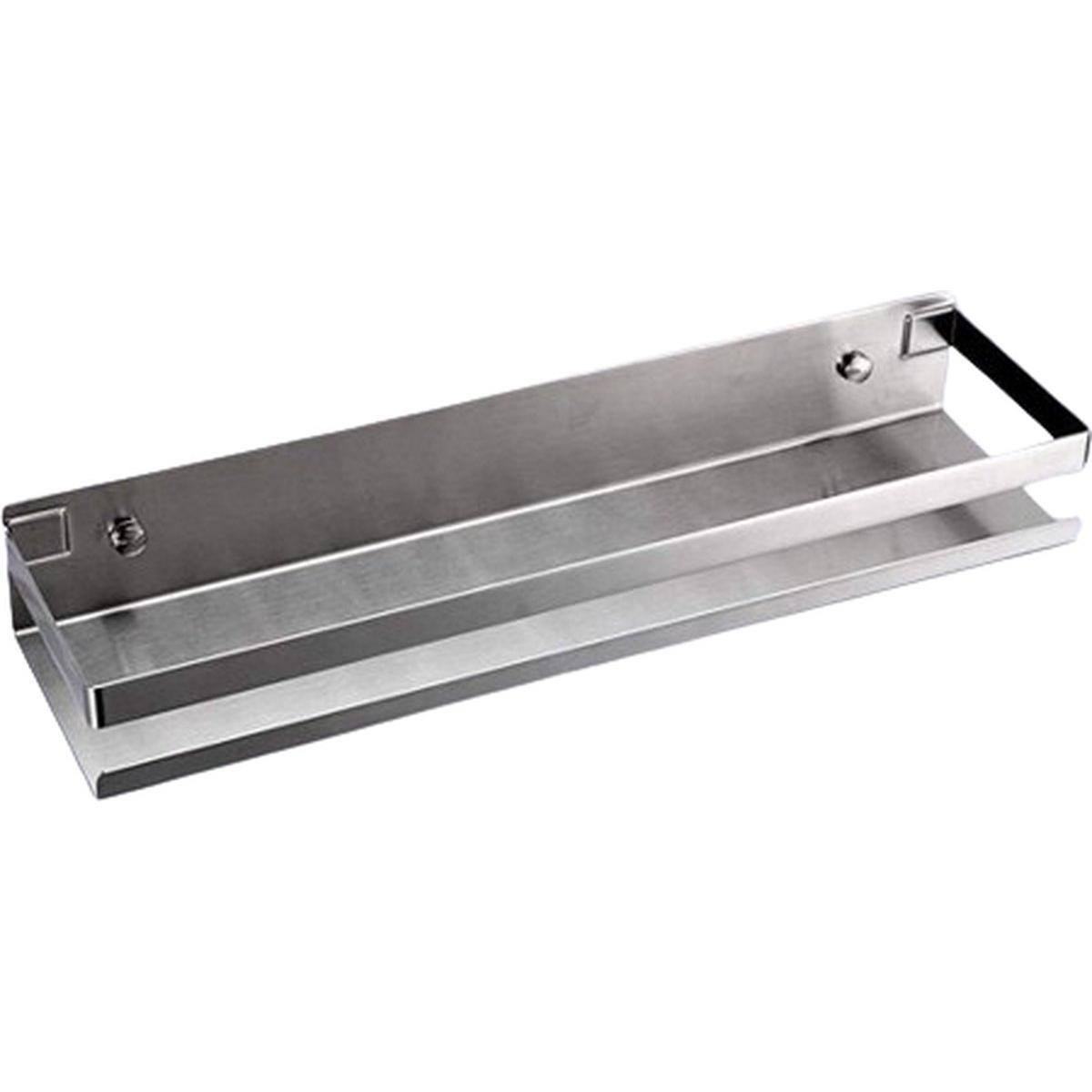 (40 CM, Plata) Estantes flotantes de almacenamiento para baño, estante rectangular de esquina para ducha montado en la pared - Cesta para ducha - Estante para baño - Organizador de baño - Estante para ducha - Estante para ducha de acero inoxidable - Estan