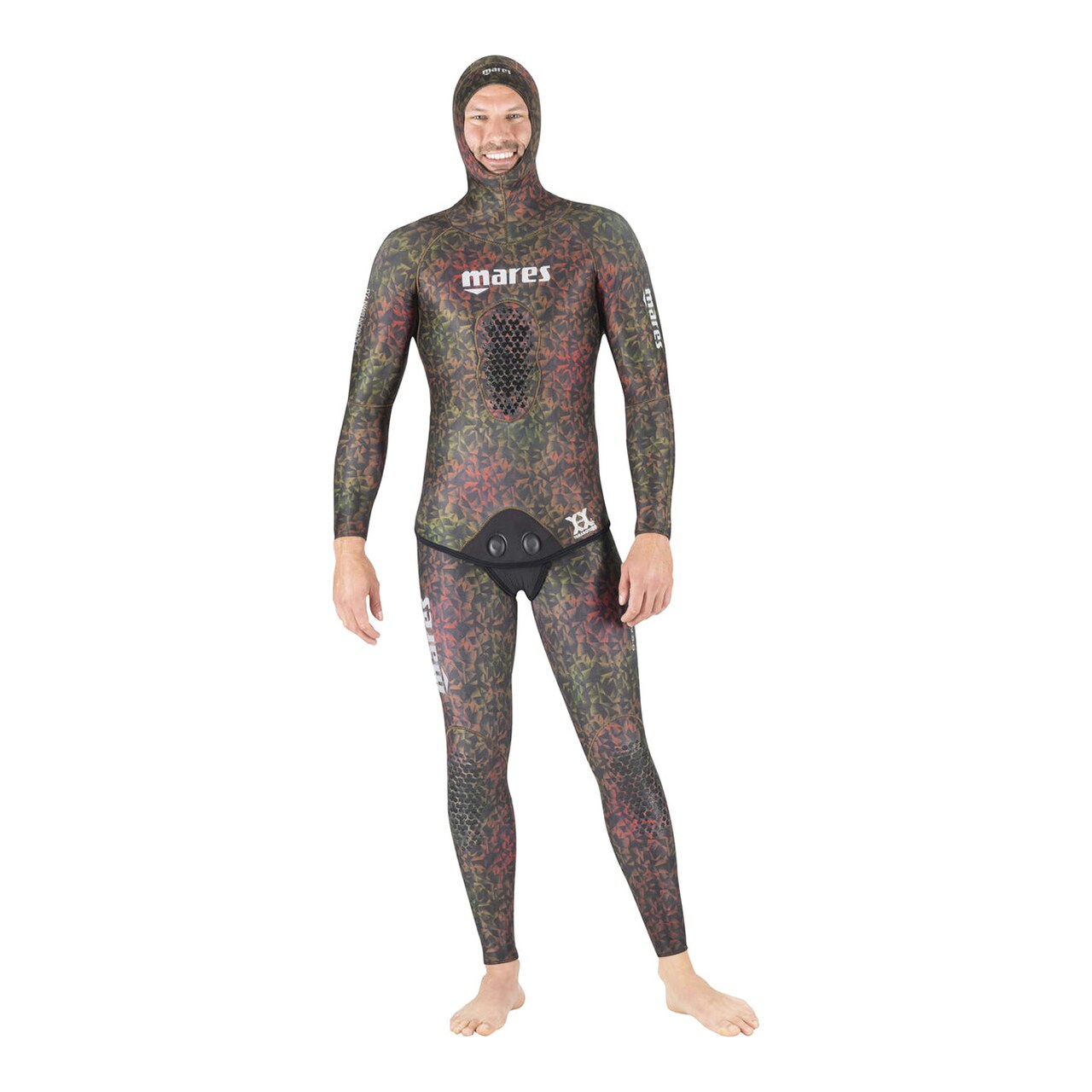 Chaqueta De Neopreno De Pesca Submarina Polygon Brown 70 Open Cell 422329S2