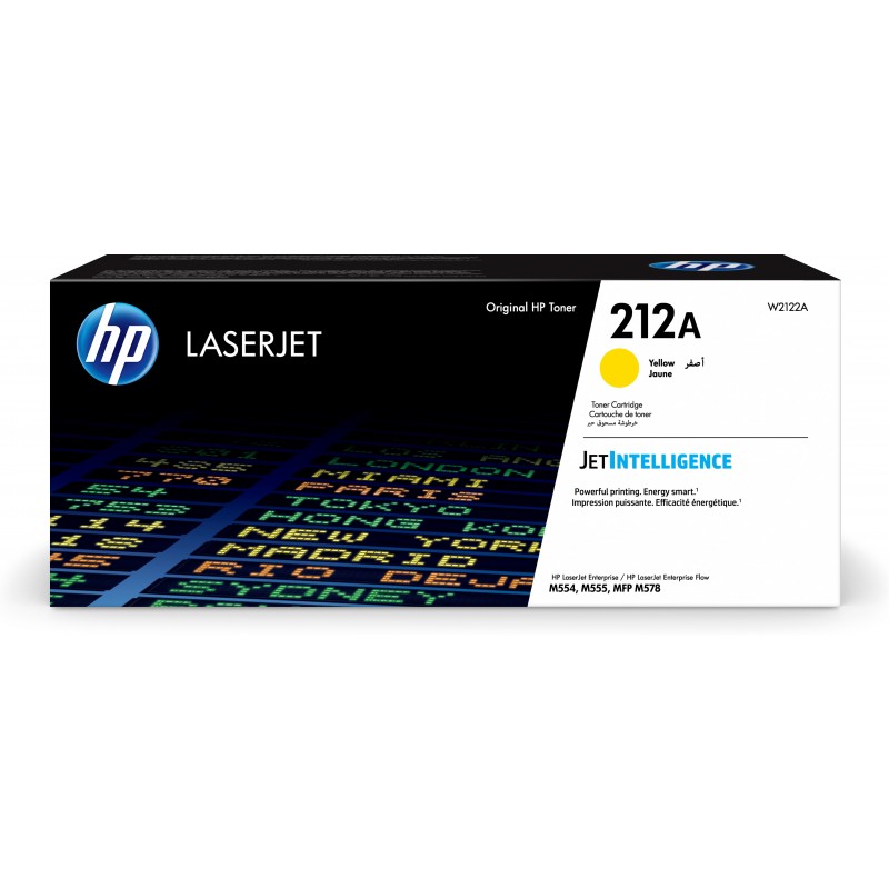 HP - Cartucho de tóner Original LaserJet 212A amarillo W2122A