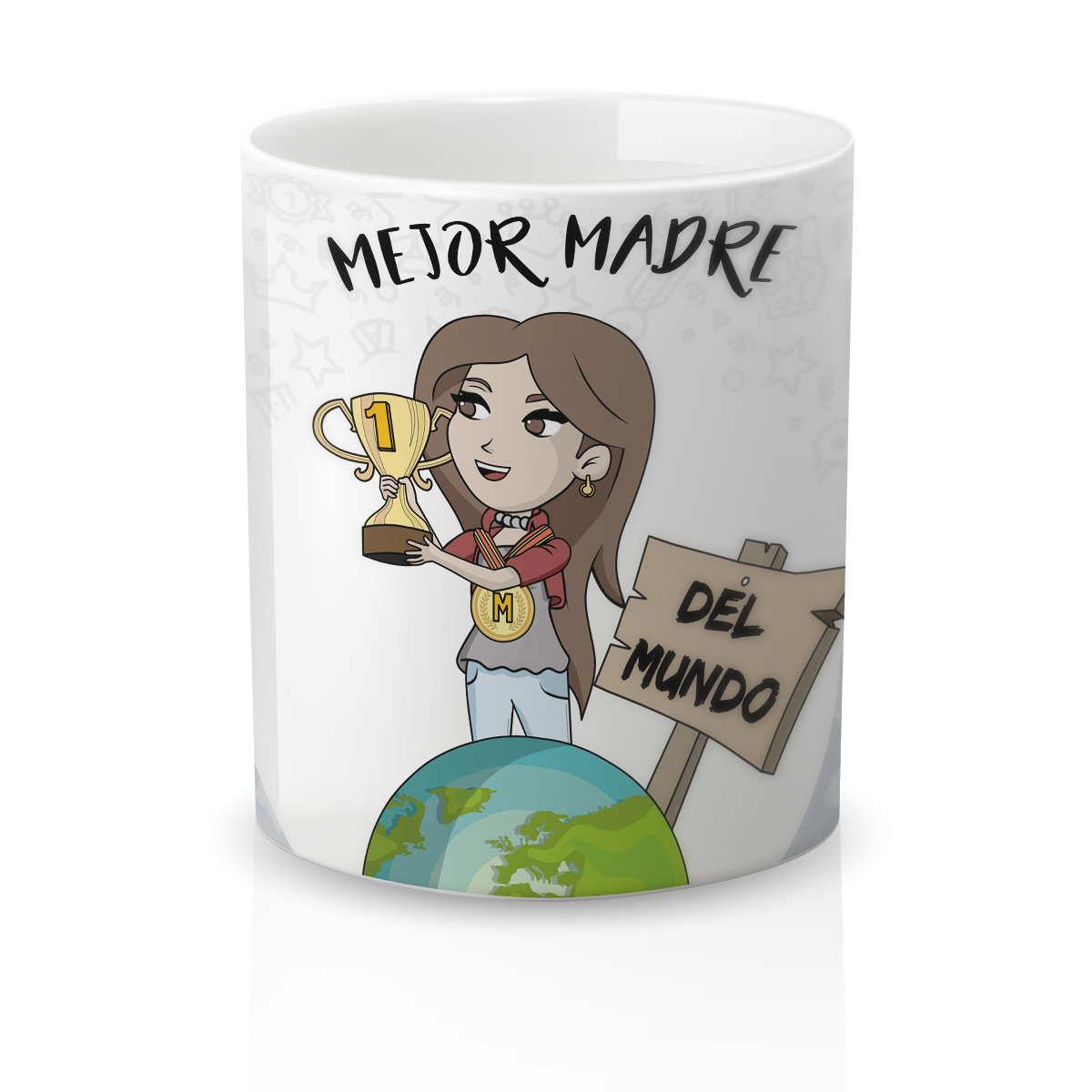 Taza cerámica Regalo Original Amor y Amistad. Resistente 100% al microondas y lavavajillas. Taza con Frase La mejor madre del mundo