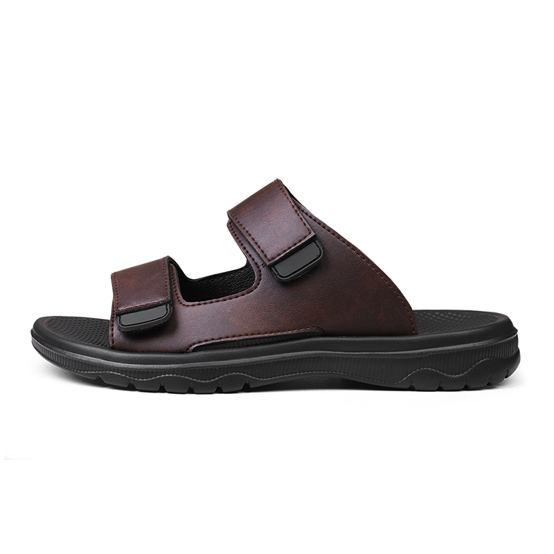 TK Sandalias De Hombre Verano Comodidad Playa Vacaciones Casual Cuero Zapatos De Hombre Retro Sandalias De Exterior