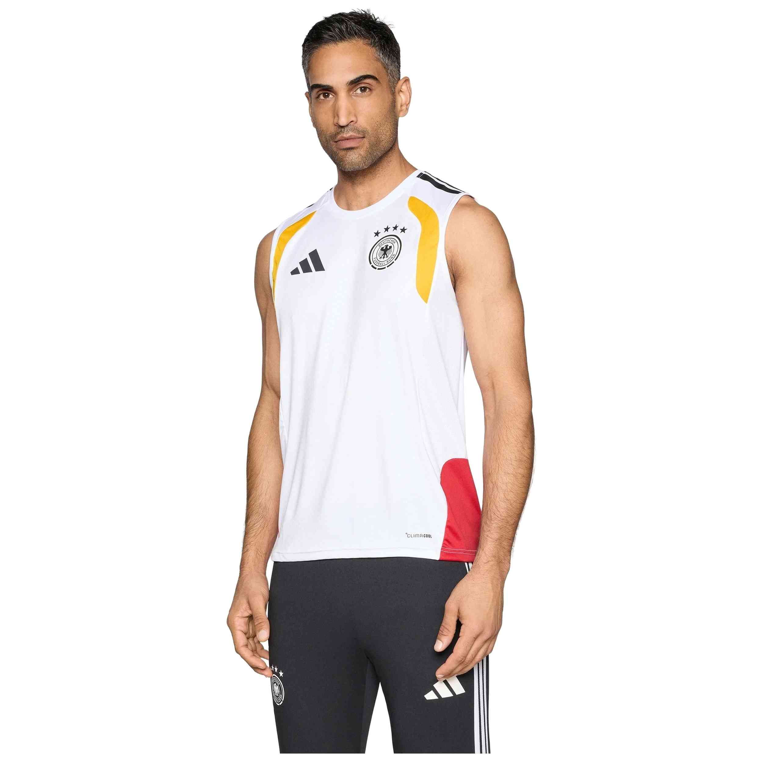 Camiseta De Tirantes Adidas modelo Germany 26 Tiro para hombre y mujer en color Blanco