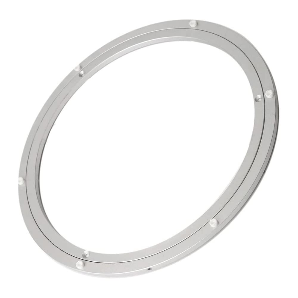 WEIWUXIAN Placa giratoria redonda, Placa giratoria giratoria Lazy Susan, Placa Giratoria con Cojinete, Cojinetes de la Placa giratoria de aleación de Aluminio para Mesa de Comedor (8 Pulgadas)