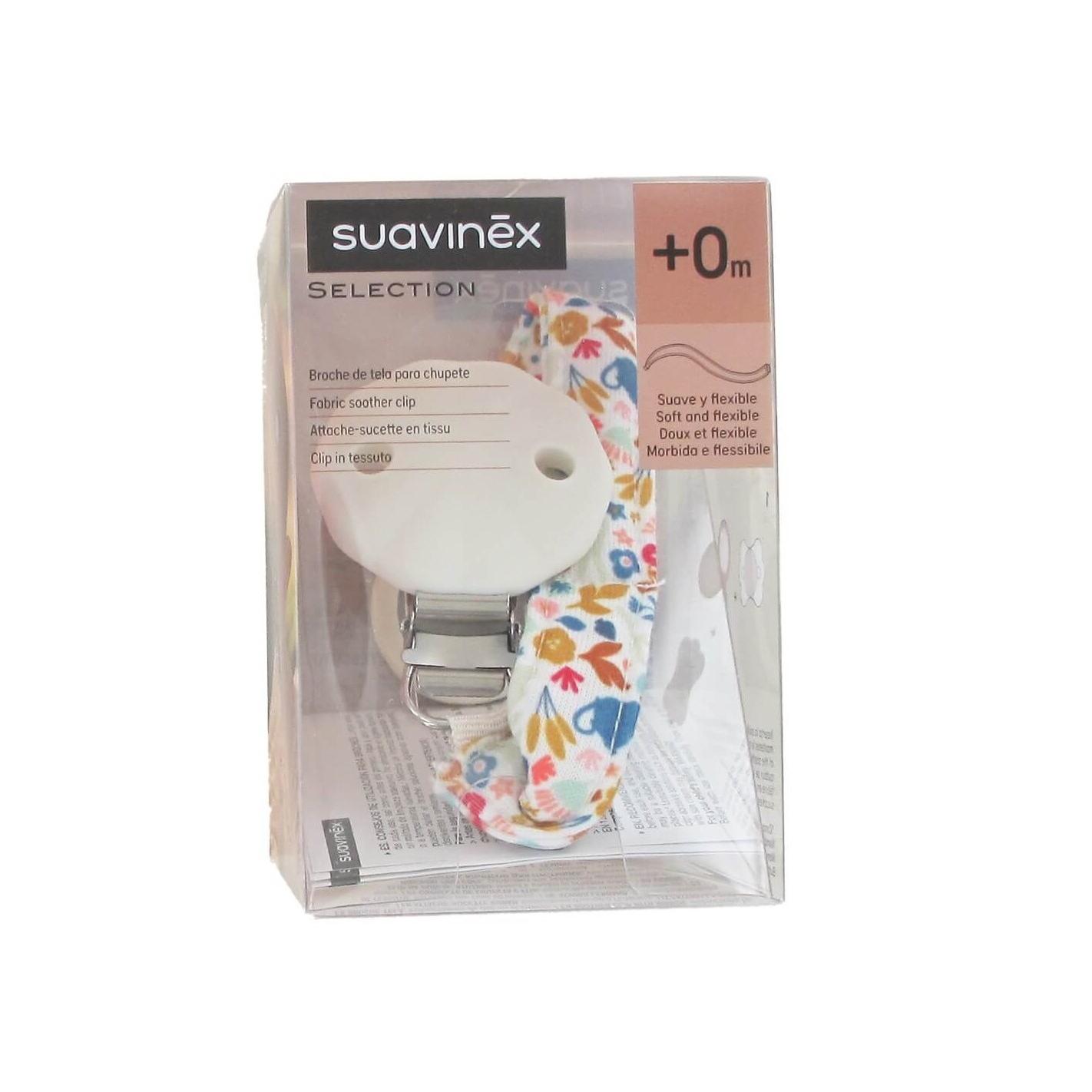 Suavinex Broche de Tela Para Chupete +0m