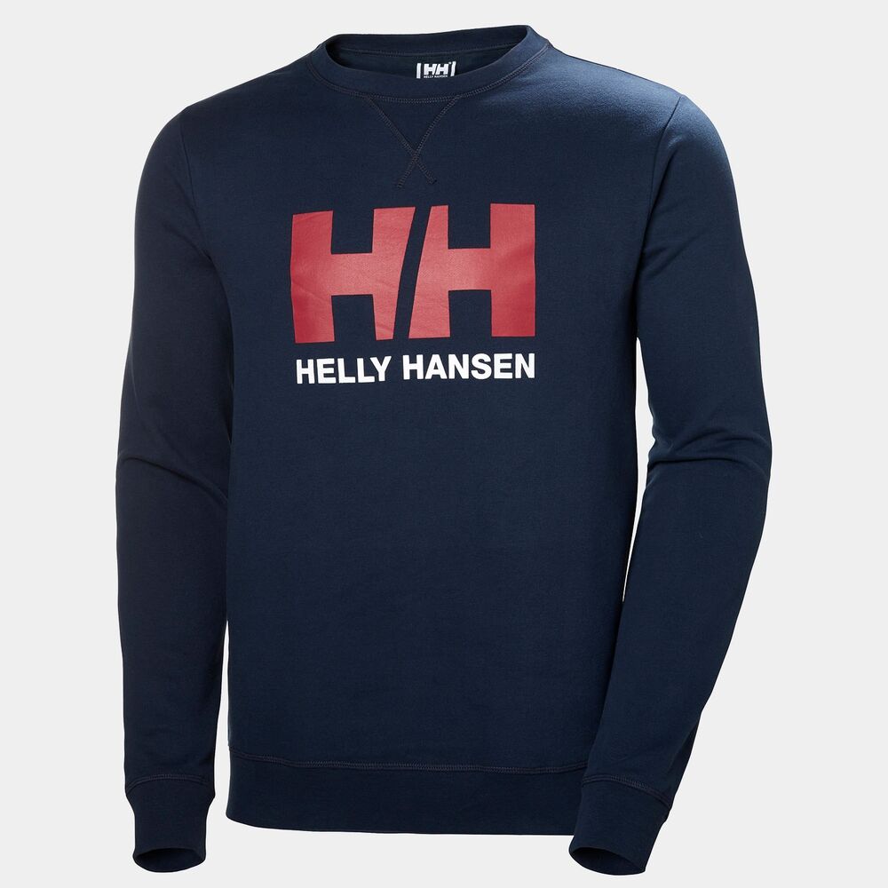 Sudadera azul Helly Hansen Logo Crew