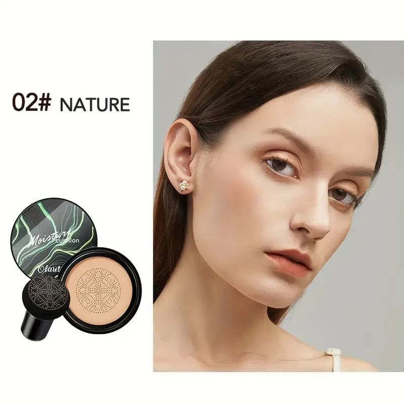 Base de CC Cream Moisturizing, Efecto de Maquillaje Natural, Todos los Tonos de Piel, Hidratante, Larga Duración, Cobertura Ajustable, Cabeza de Hongo de Aire