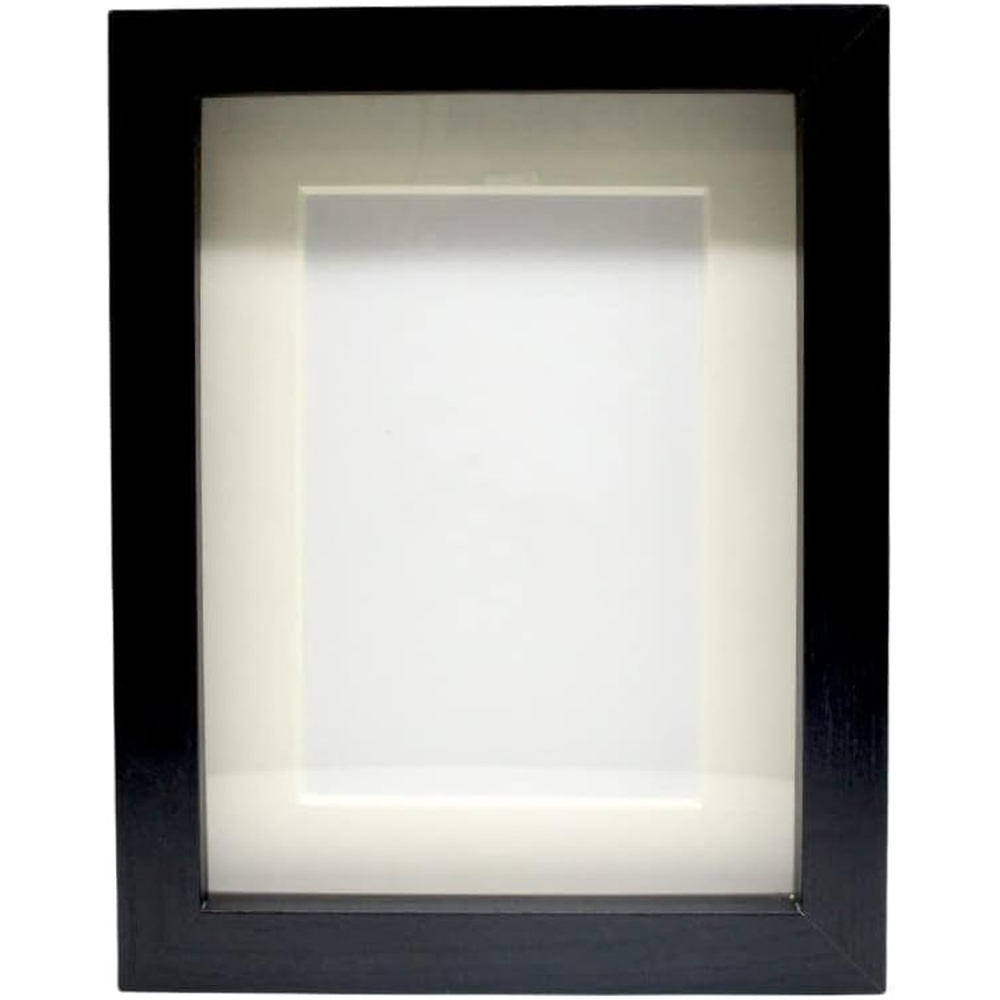 PLUSHOME Marcos De Foto O Portafoto Dm Ref-18 - Variedad de Tamaños (10x15, 13x18, 15x20, 20x25) y Colores (Blanco, Negro, Roble) - Pared y Mesa de Panel de Cristal - Decoración y Regalo