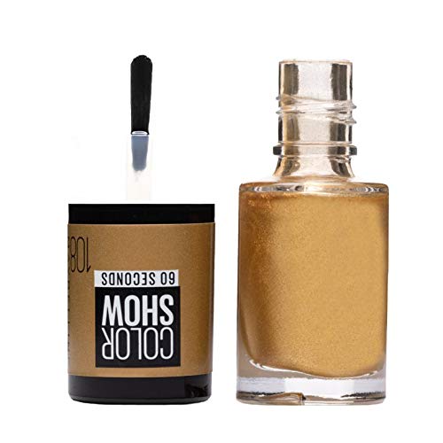 Maybelline Color Show Celebrate 108 Golden 7ml Oro Brillo esmalte de uñas - Esmaltes de uñas Oro, Golden, Brillo