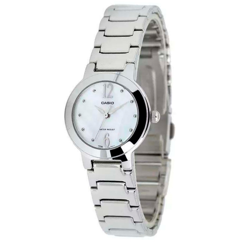Casio  Ltp-1191a-7a Reloj De Pulsera Analógico Para Mujer Color Plateado