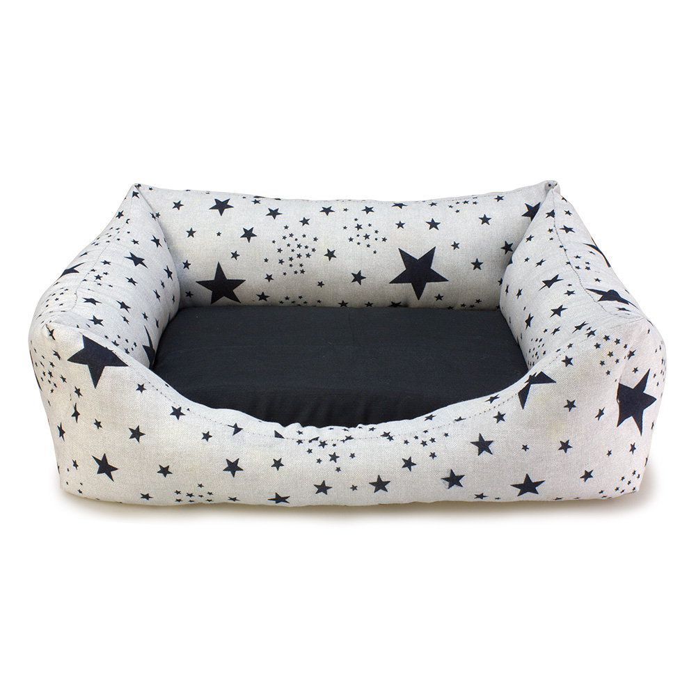 Cama cuadrada Estrellas Negras 70x55x19cm