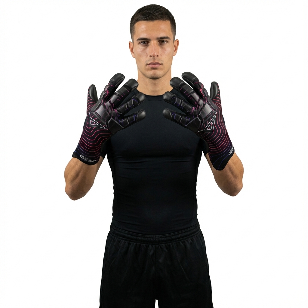 Legea Guanto Edwin Portiere - Protezione E Comfort - 63% Poliestere, Nero