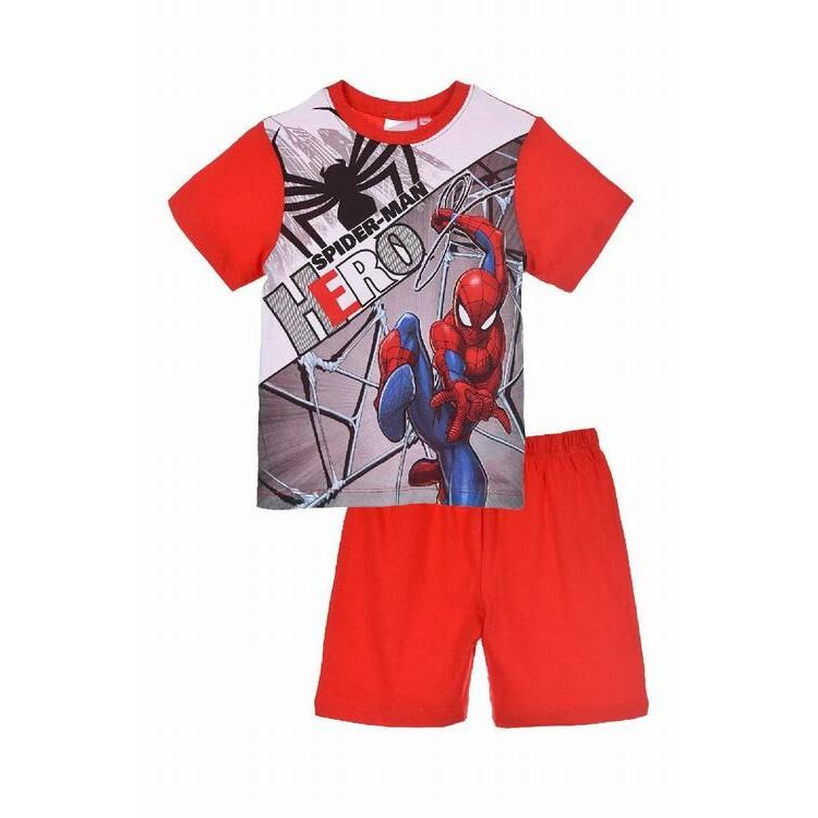 Sun City Pijama dos piezas verano rojo Spiderman Marvel