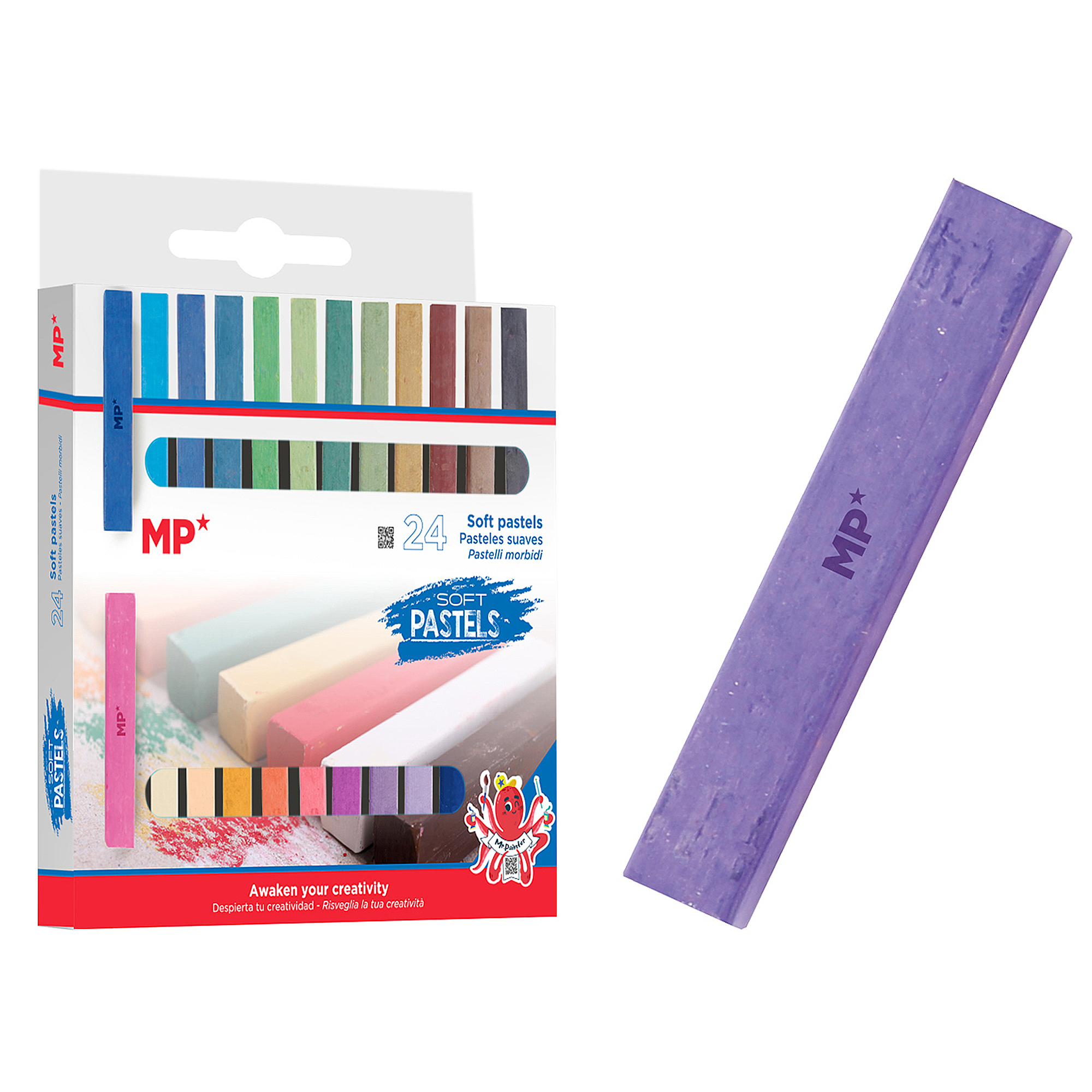 DAM PINTURA PASTEL 24 COLORES Color: Multicolor