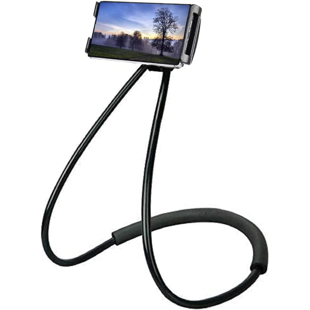 Soporte para teléfono móvil Inteligente, Flexible 360 Grados de rotación del Soporte del Móvil, Universal Brazo Largo Mesa Soporte Movil Perezoso de Múltiples Functiones (Negro)