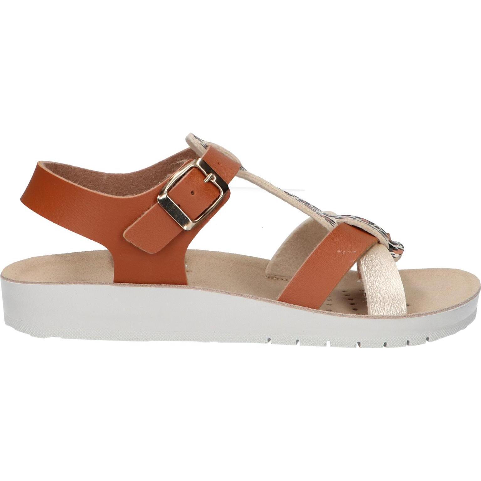 Geox girl's sandals j45eag 05404 j sandal costarei gi c5b2u biscuit-platinum