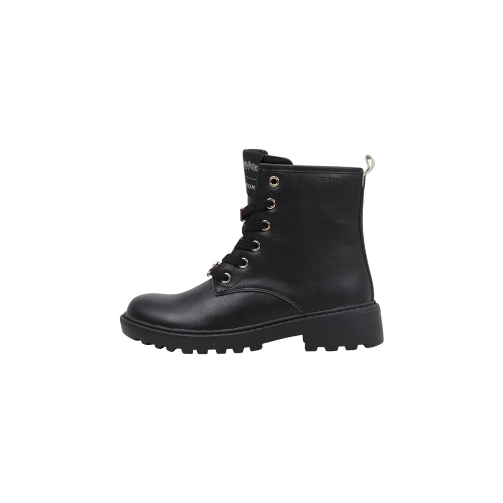 Geox J CASEY GIRL B Botas Planas Niña Negro