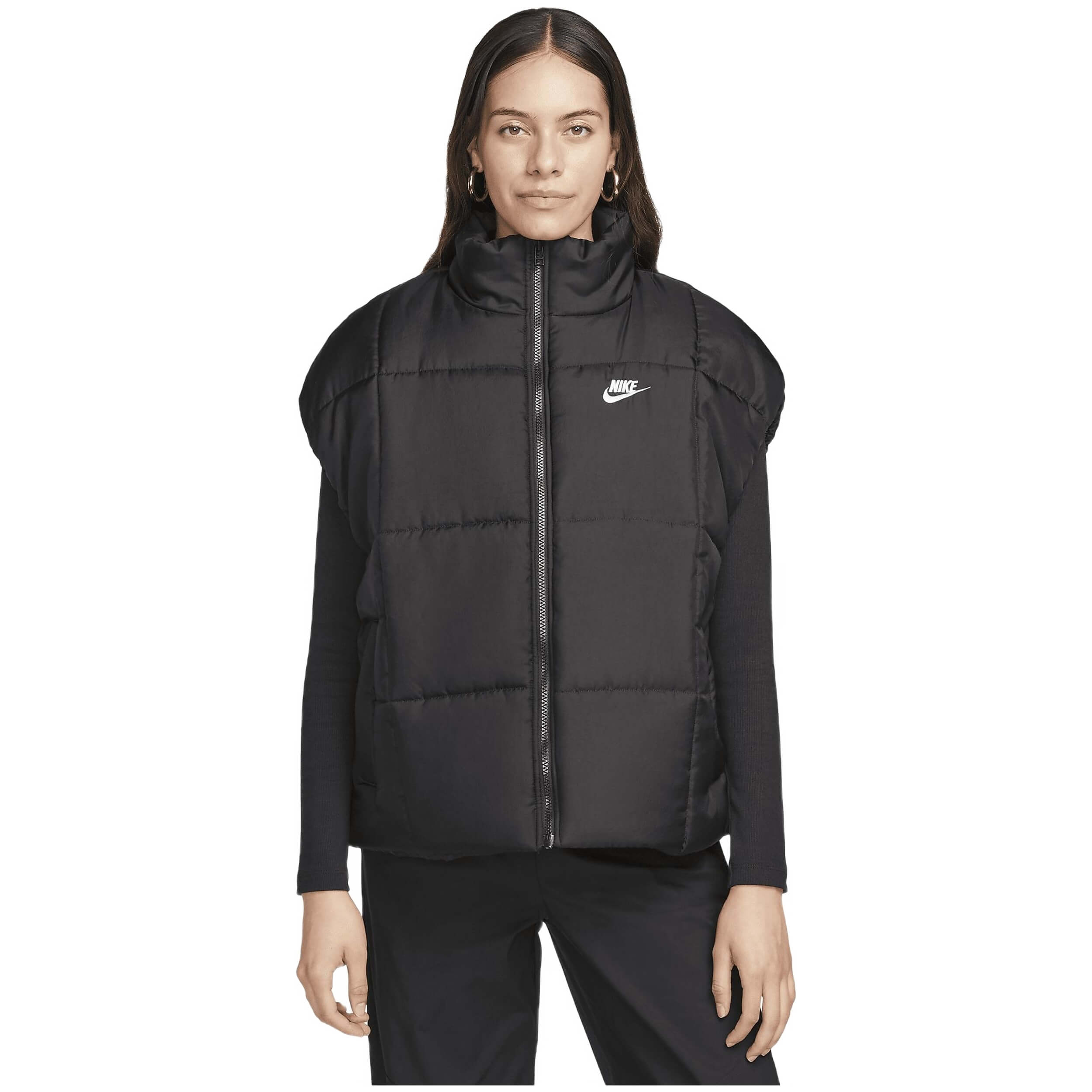 Chaleco Nike Sportswear Classic Puffer para mujer en color negro