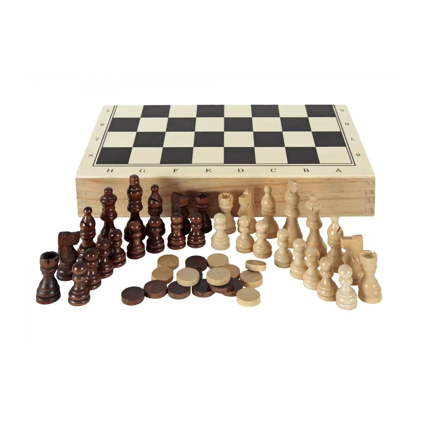 Juego de mesa 3 en 1 de madera plegable con ajedrez, damas y backgammon para adultos y niños a partir de 6 años