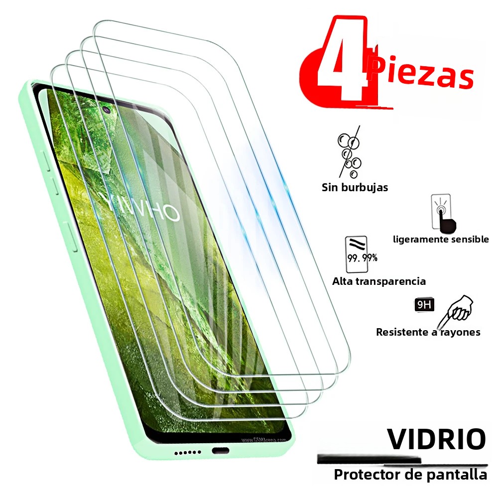 TK 4Pcs Protector De Pantalla De Vidrio Templado Para Google Pixel 8a 7a 9 pro 6a 5a Vidrio Completo Antigolpes Y Antihuellas Para Protección Total Del Pantalla
