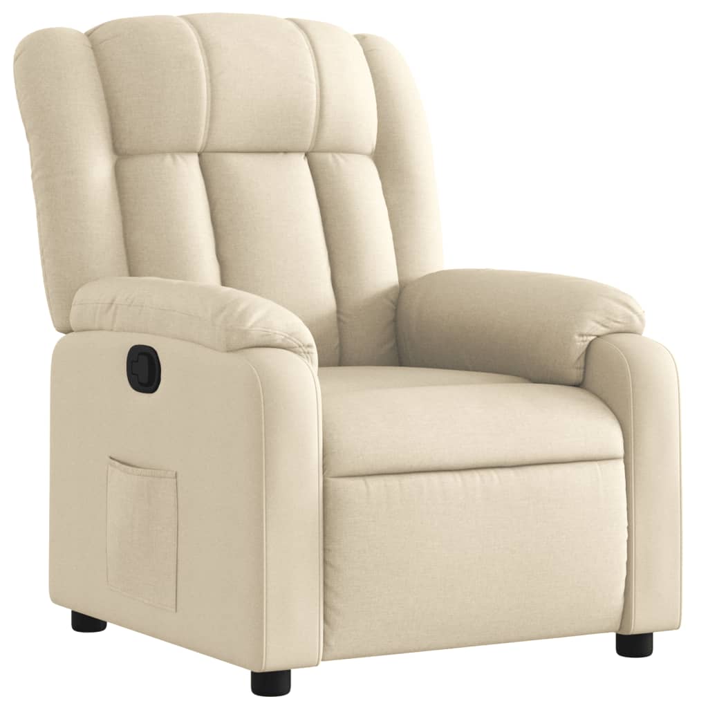 vidaXL Sillón reclinable de tela Gris claro, Gris oscuro, Negro Sillon Dormitorio Sillon Comodos Silla Relax Sillón Sofá