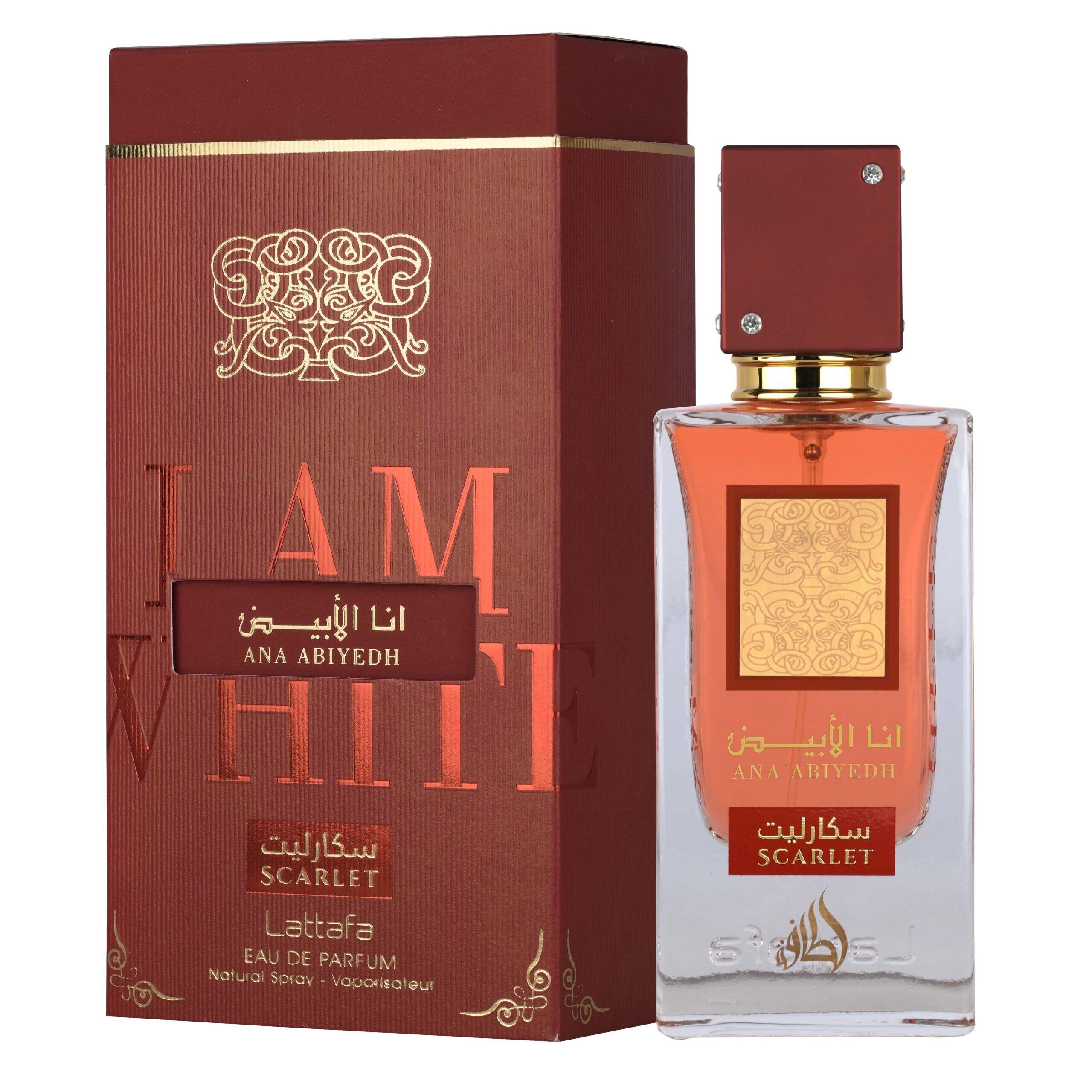 Lattafa Ana Abiyedh Scarlet Eau de Parfum 100 ml – Intensidad Dulce y Sofisticada