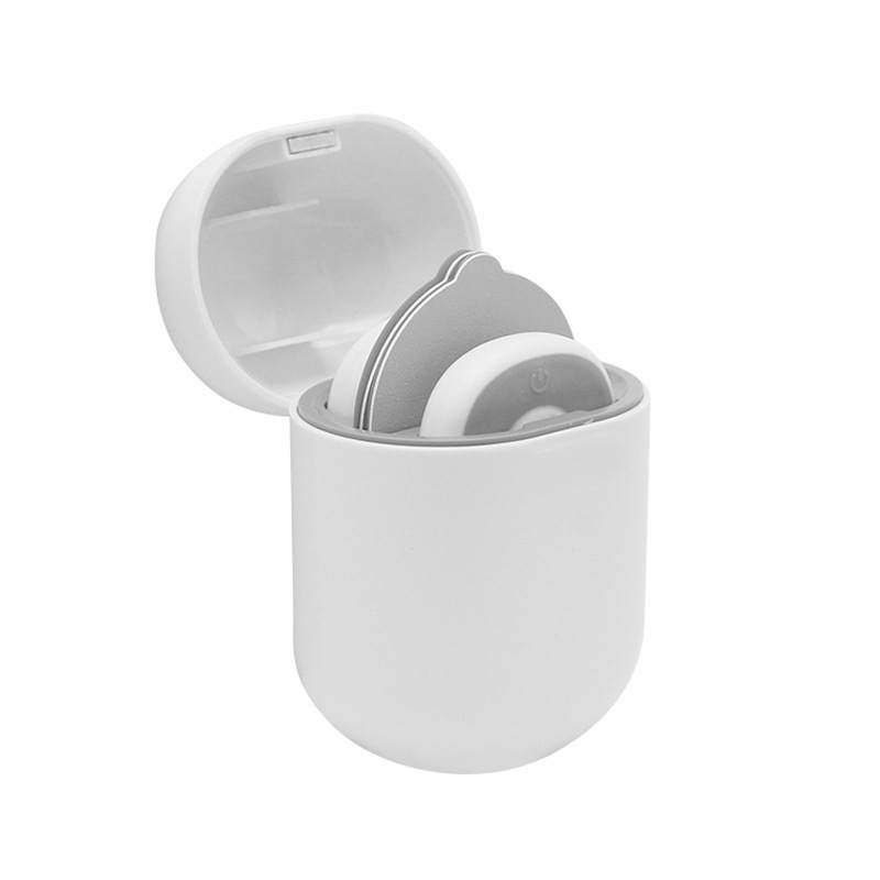 Mini masajeador corporal de bolsillo: 2 almohadillas reemplazables, masajeador portátil, 6 modos con caja de carga para cuerpo completo y espalda, brazos, piernas, hombros y cintura