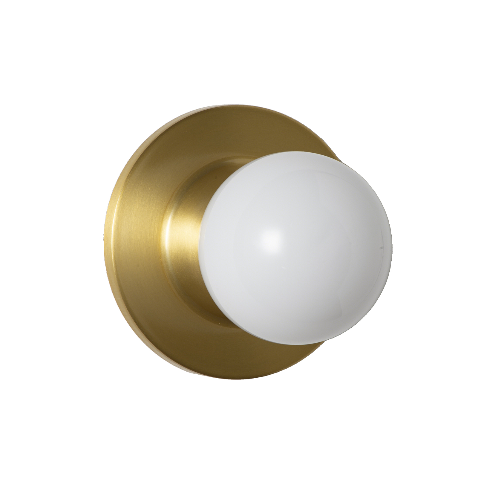 ALPINALUZ Aplique de Pared Metal con Bola de Cristal Opal G9 Max. 9W "ATOMO