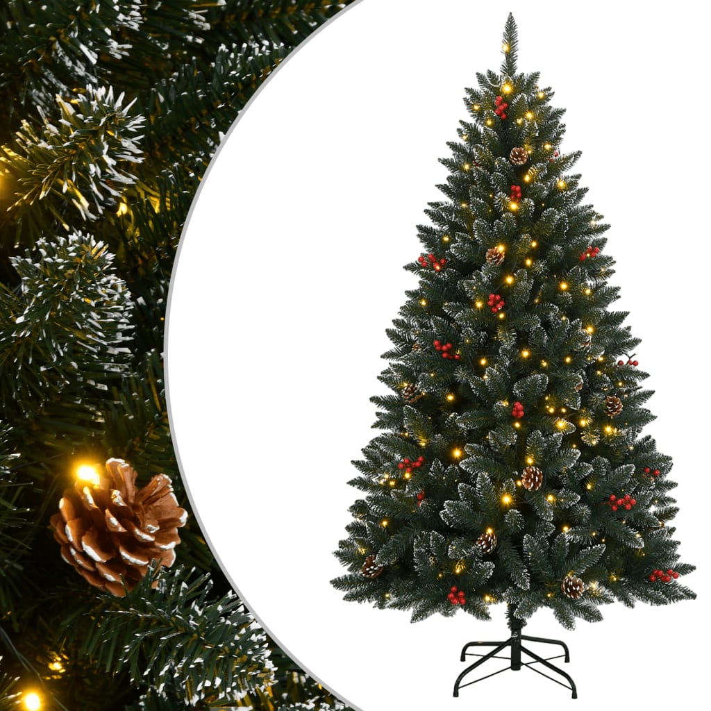 vidaXL Árbol de Navidad artificial 150 LEDs Multitalla