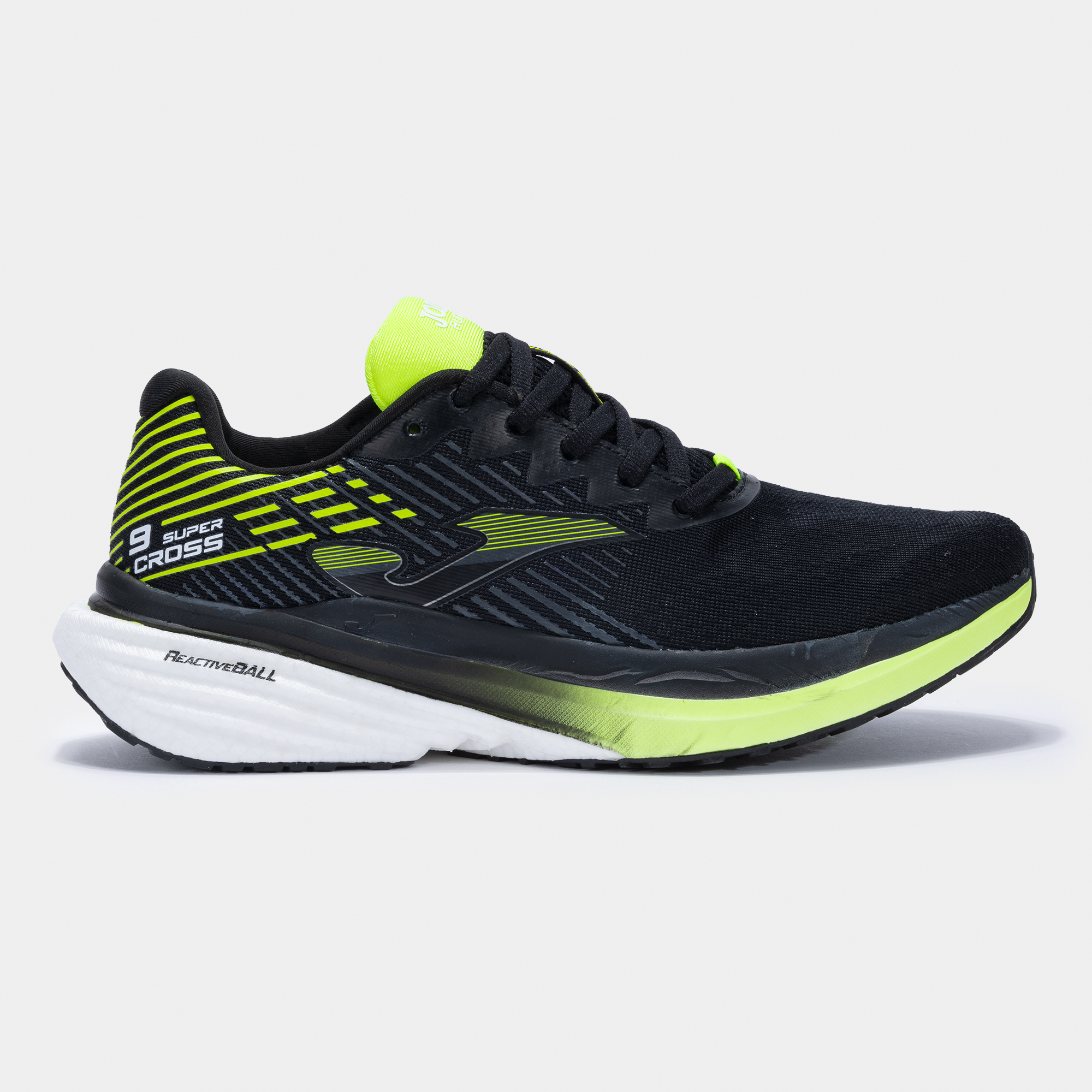 Zapatilla Running Hombre Joma Supercross 2531 Negro Amarillo Flexible