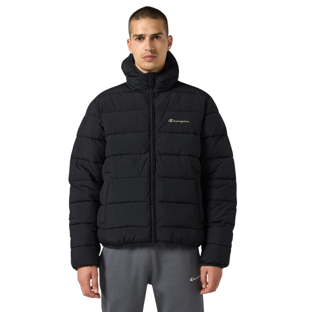 Chaqueton Champion Outdoor Con Gorro Negro 221548-Kk001 Chaqueta Casual Hombre