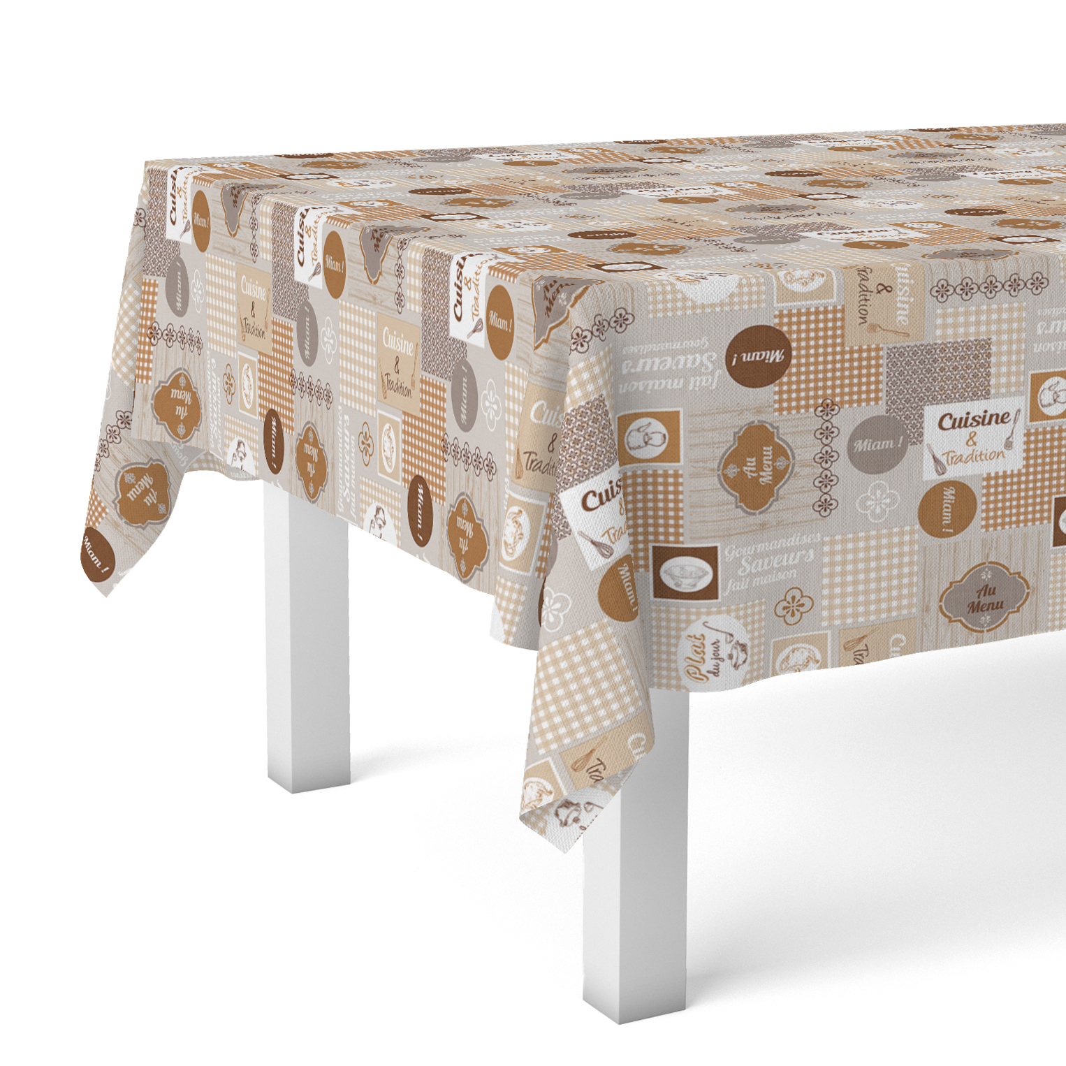Mantel Hule MIAM de Valentia Home | Estampado Antimanchas | Repelente de Agua | Protección Duradera | Varios Tamaños, Dos colores