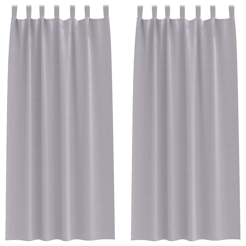 vidaXL Cortinas Opacas con Anillas 2 pcs 260 x 140 cm Poliéster