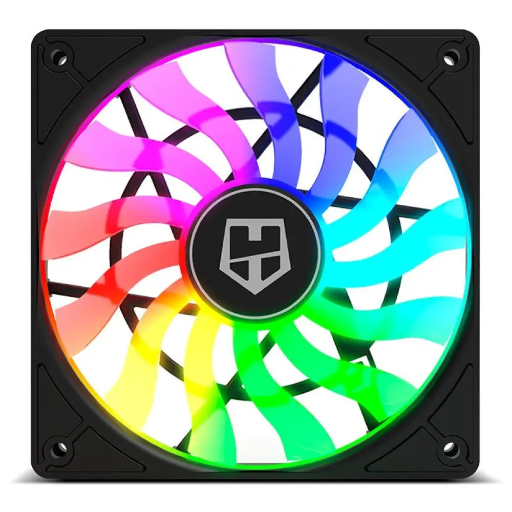 Nox - Ventilador ARGB Nox Hummer Slim-Fan 120 mm con control PWM, refrigeración silenciosa de 31,5 dB y flujo de aire de 48,32 CFM para PC