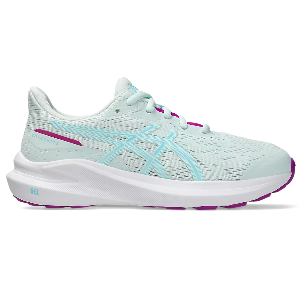 ASICS GT 1000 13 GS VERDE AGUA/MORADO PARA MUJER