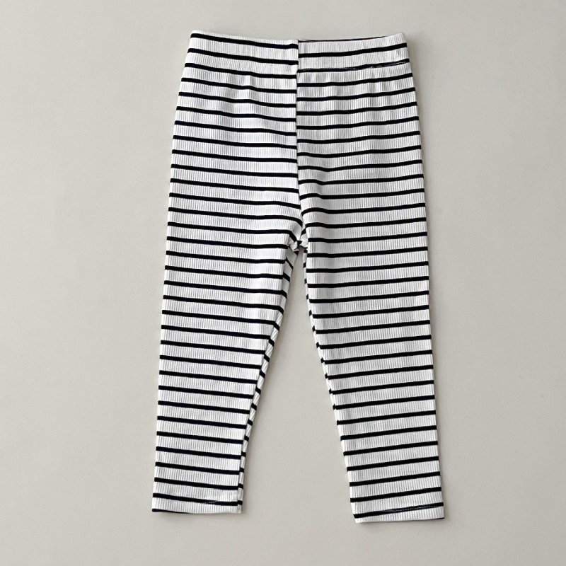 TK Pantalones De Lino Para Bebés Y Niños 0-6 Años Leggings De Color Sólido Y Rayados Para Niñas Y Niños Cintura Elástica Ropa Infantil Casual