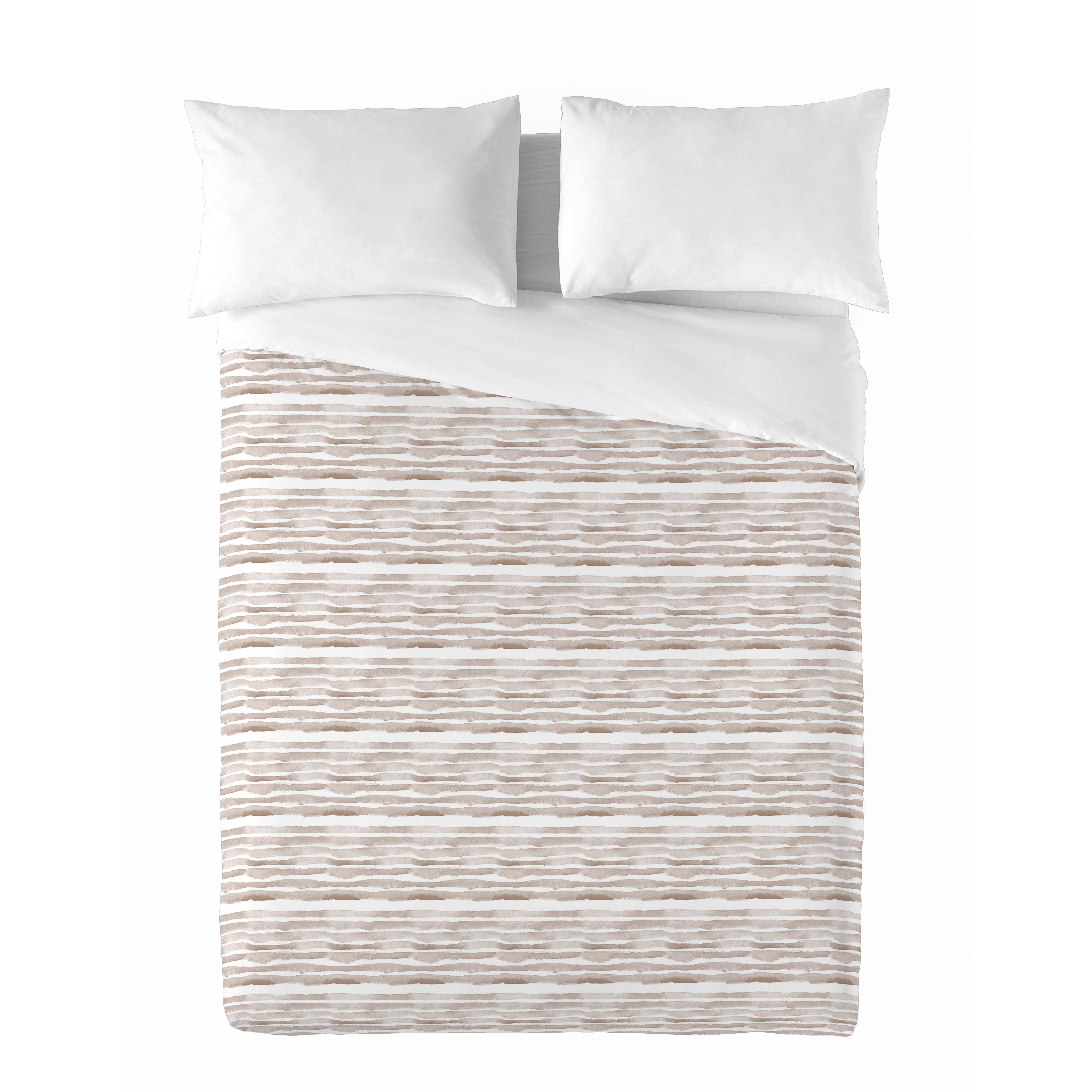 SANDAL - Funda Nórdica Estampada - Algodón Extrasuave - Incluye  1 o 2 Fundas de Almohada - 7 Modelos diferentes - Modelos Rayas - Cama 90/135/150/180 cm