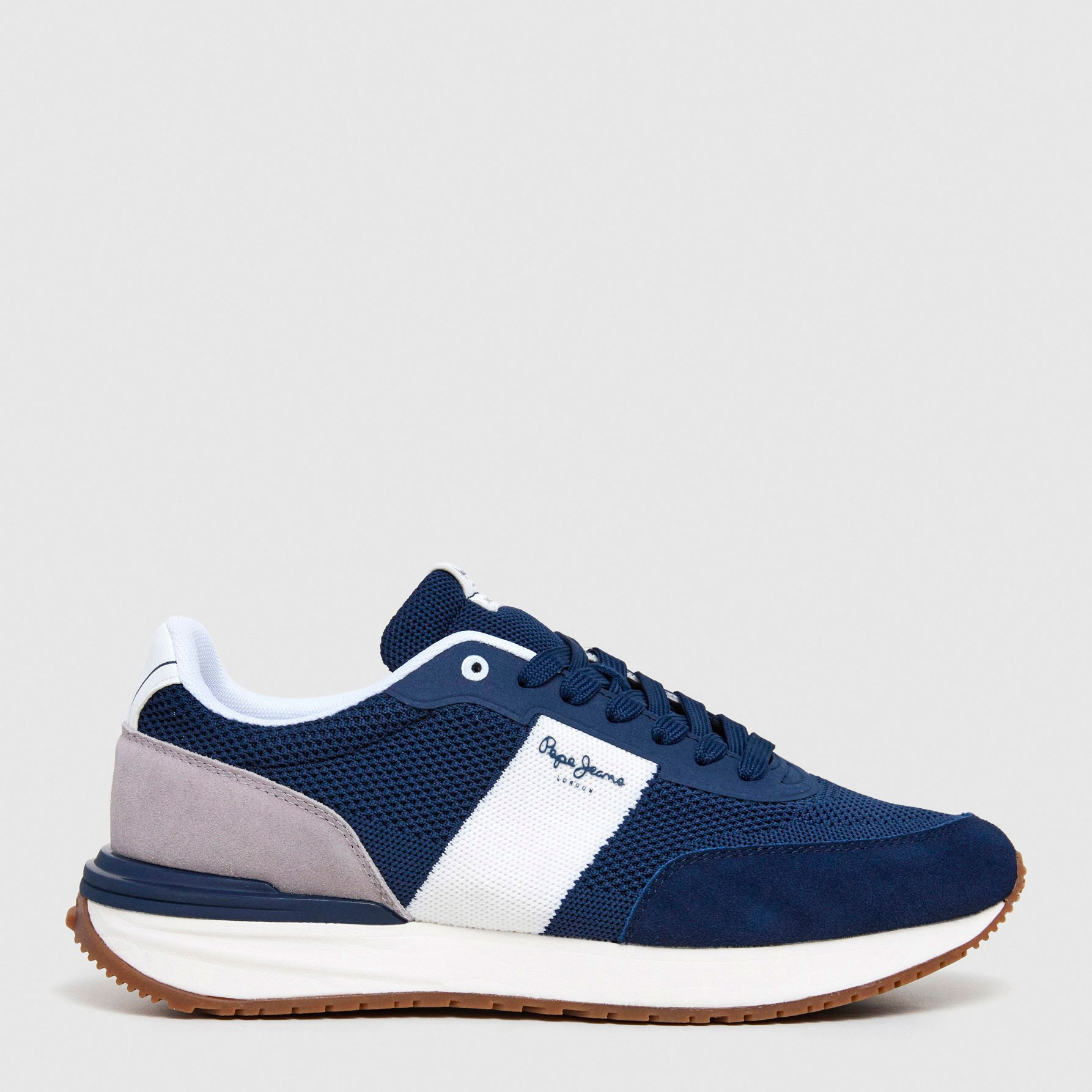Pepe Jeans Zapatillas Buster Knit Marinas PMS60039-595 , para Hombre
