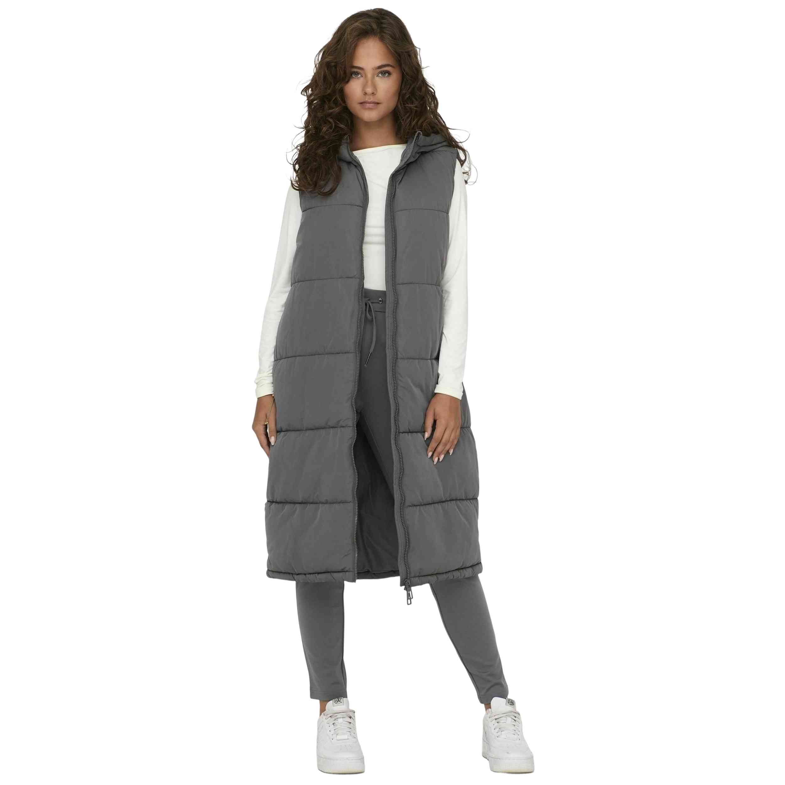 Chaleco Only modelo 077-52645981520211 para Mujer en color Gris